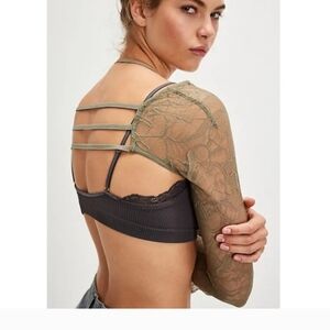 ISO Lace Sleeve Strappy Top